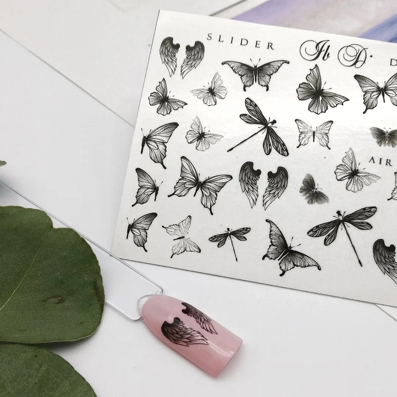 IBDI Butterfly nail decals / sliders #Air 124