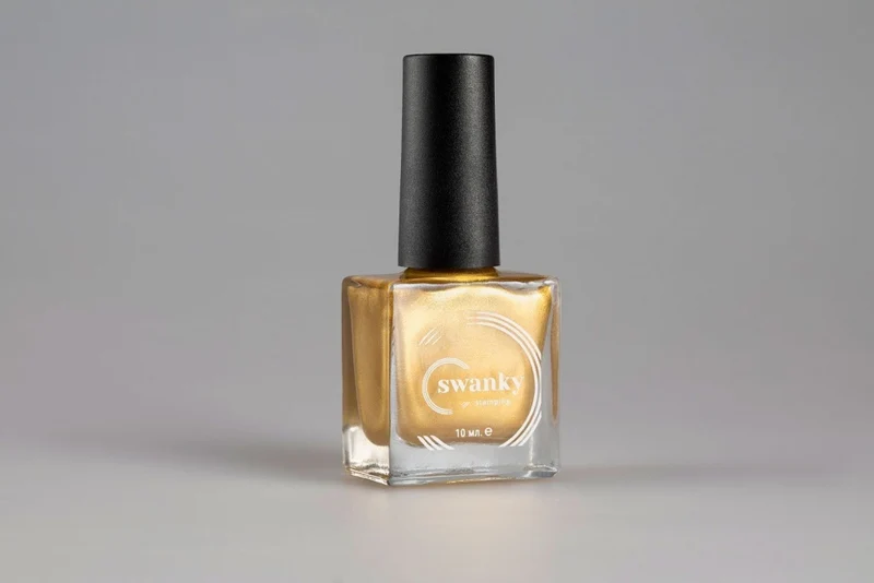 Stampinglack kaltes gold metallic Nr. 07 von Swanky