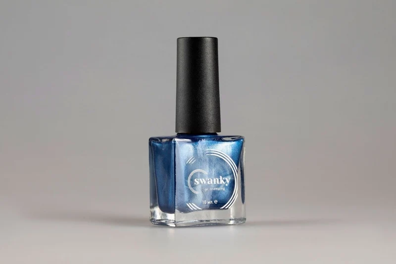 Stampinglack blau metallic Nr. 09 von Swanky
