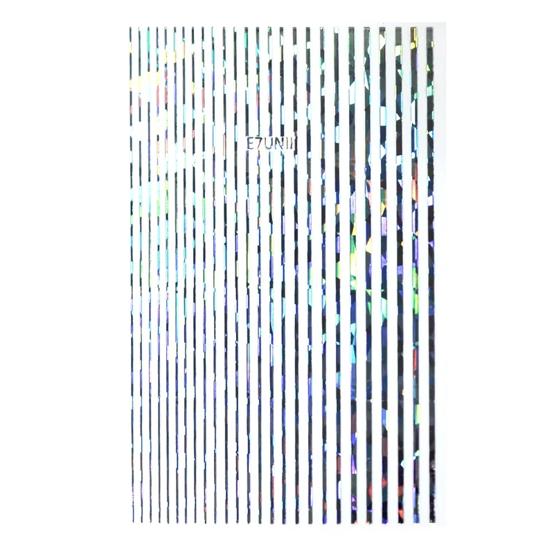 Holographic lines stripes for nail art
