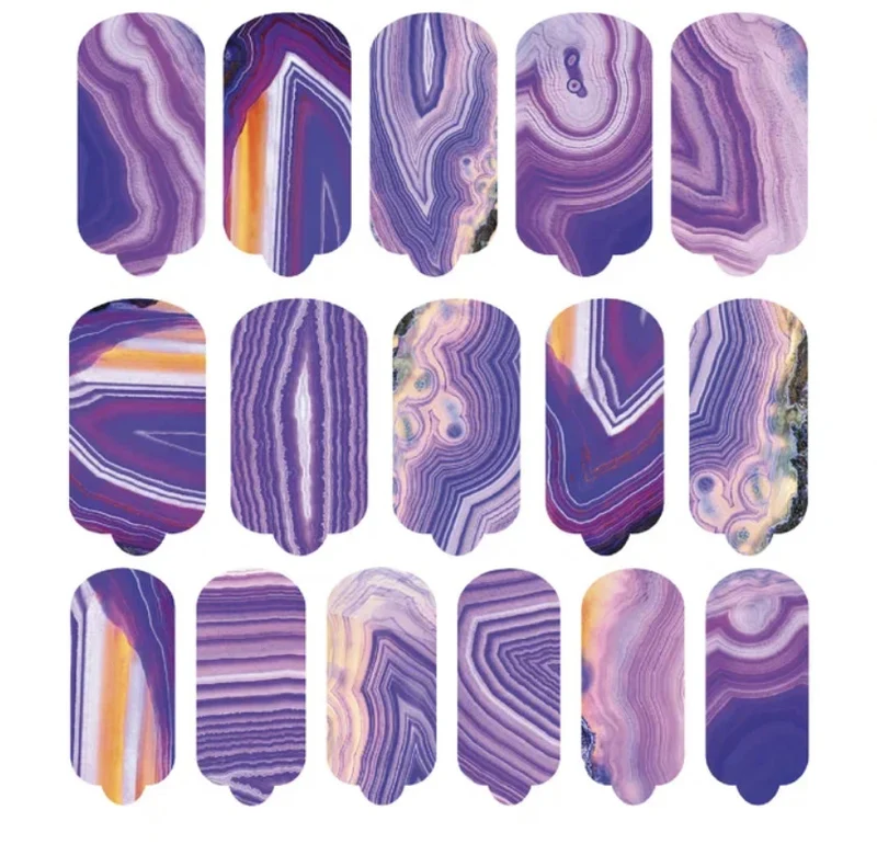 Nagelfolie Lilac Agate - Nail Wraps by Provocative Nails