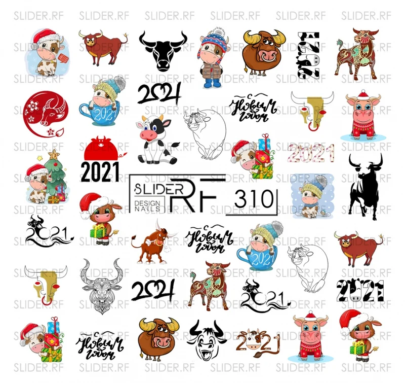 Sticker Design RF310 (Wasserlösliche Aufkleber)
