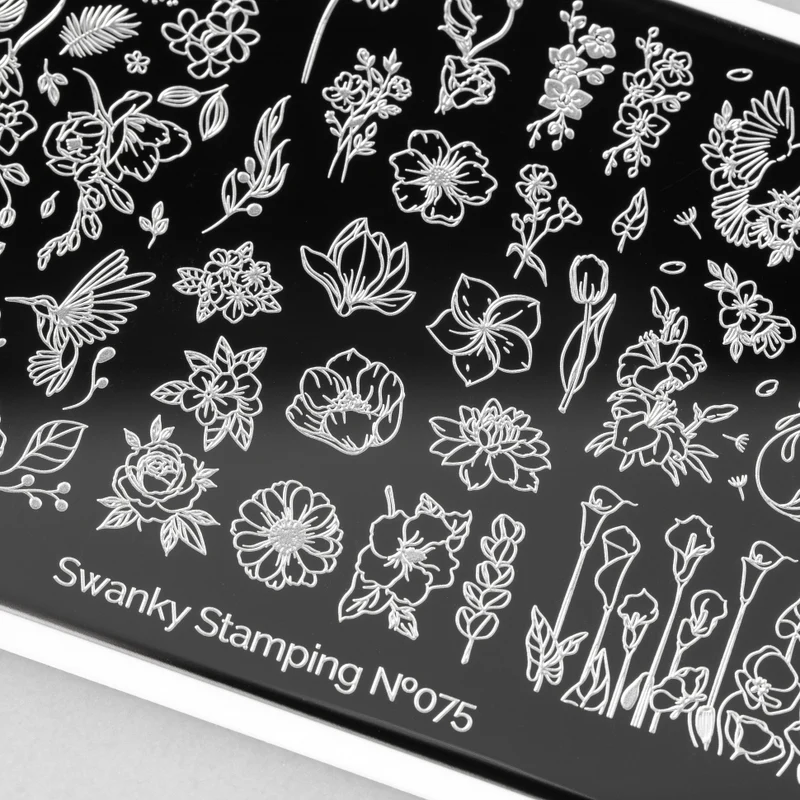 Stamping Platte Schablone Nr. 075 von Swanky