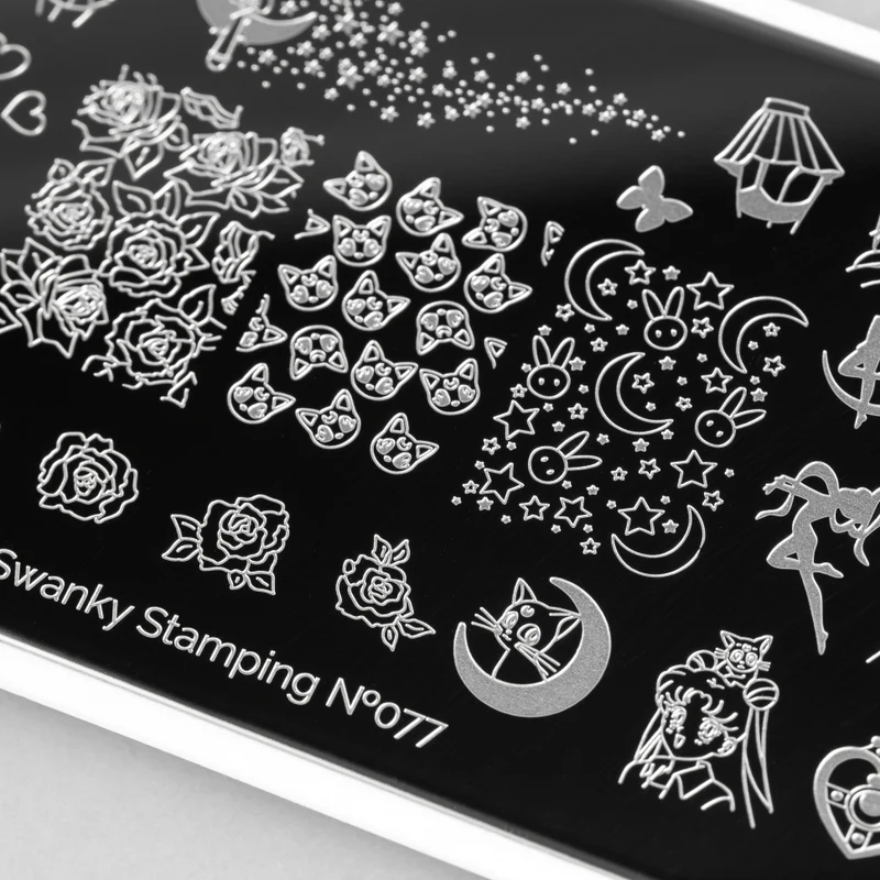 Stamping Platte Schablone Nr. 077 von Swanky