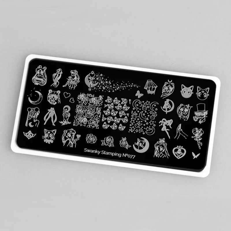 Stamping Platte Schablone Nr. 077 von Swanky
