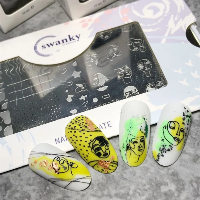 Stamping Platte Schablone Nr. 080 von Swanky