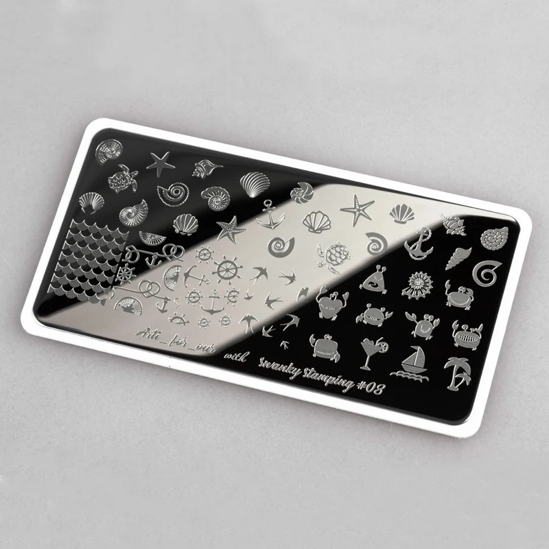Stamping Platte Schablone arti for you Nr. 08 von Swanky