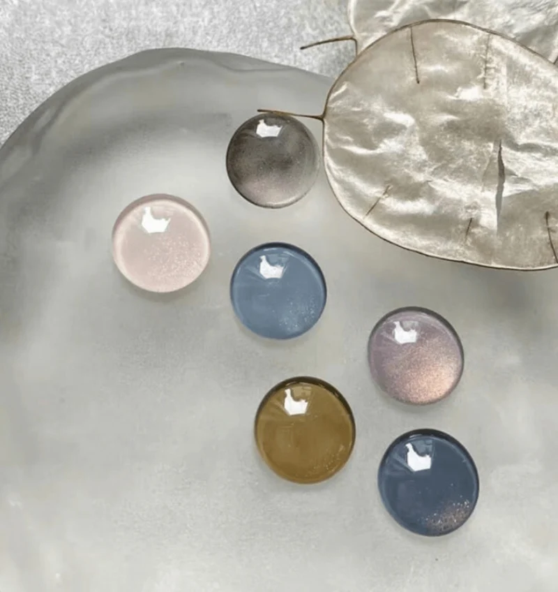 Rund Swatch display für Nagellack Glas Transparent (10 Stück)