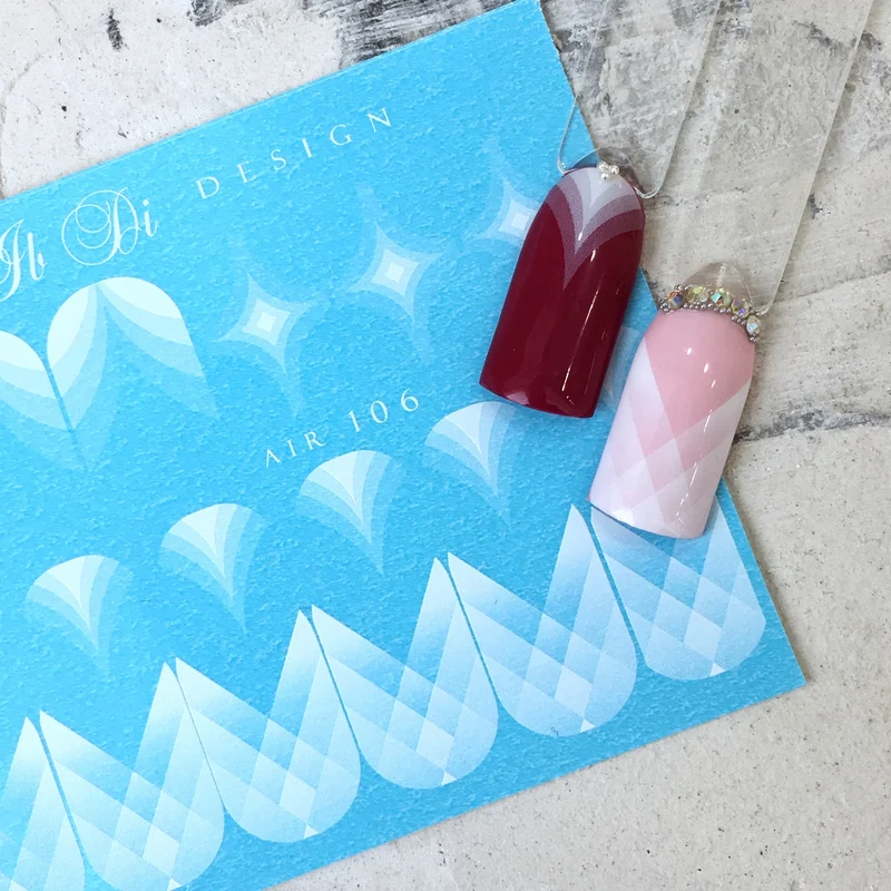 IBDI Geometric fade nail decals / sliders #Air 106