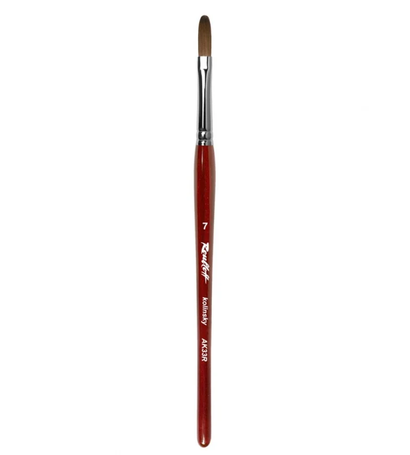 Roubloff Pinsel für das Modellieren der Fingernägel mit dem Acryl. AK33R Gr. 4-8