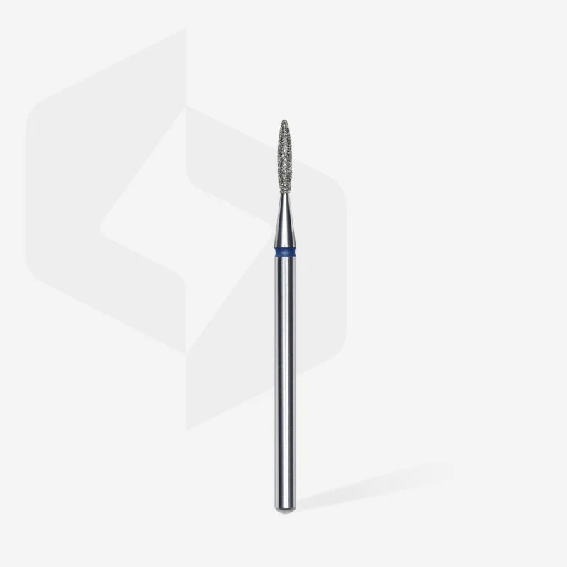 Fräseraufsatz Flamme 'SPITZ' Diamant Bit mittel (blau) in Größen: 1,6 - 2,1mm von STALEKS