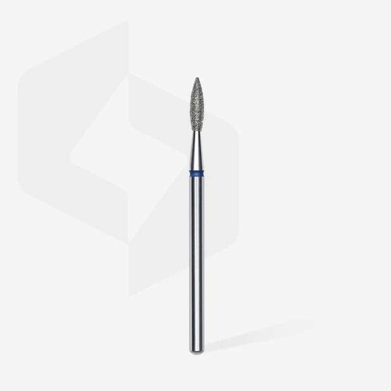 Fräseraufsatz Flamme 'SPITZ' Diamant Bit mittel (blau) in Größen: 1,6 - 2,1mm von STALEKS