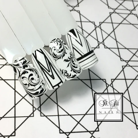 Wispy leafs nail decals / sliders IBDI