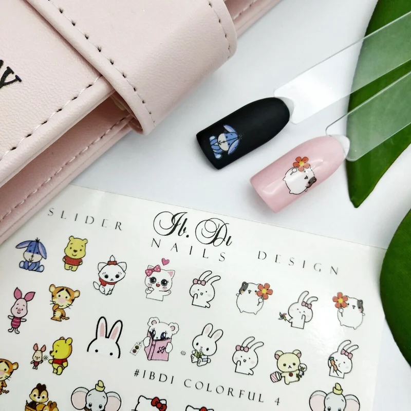 IBDI Hello kitty nail decals / sliders COLORFUL 4