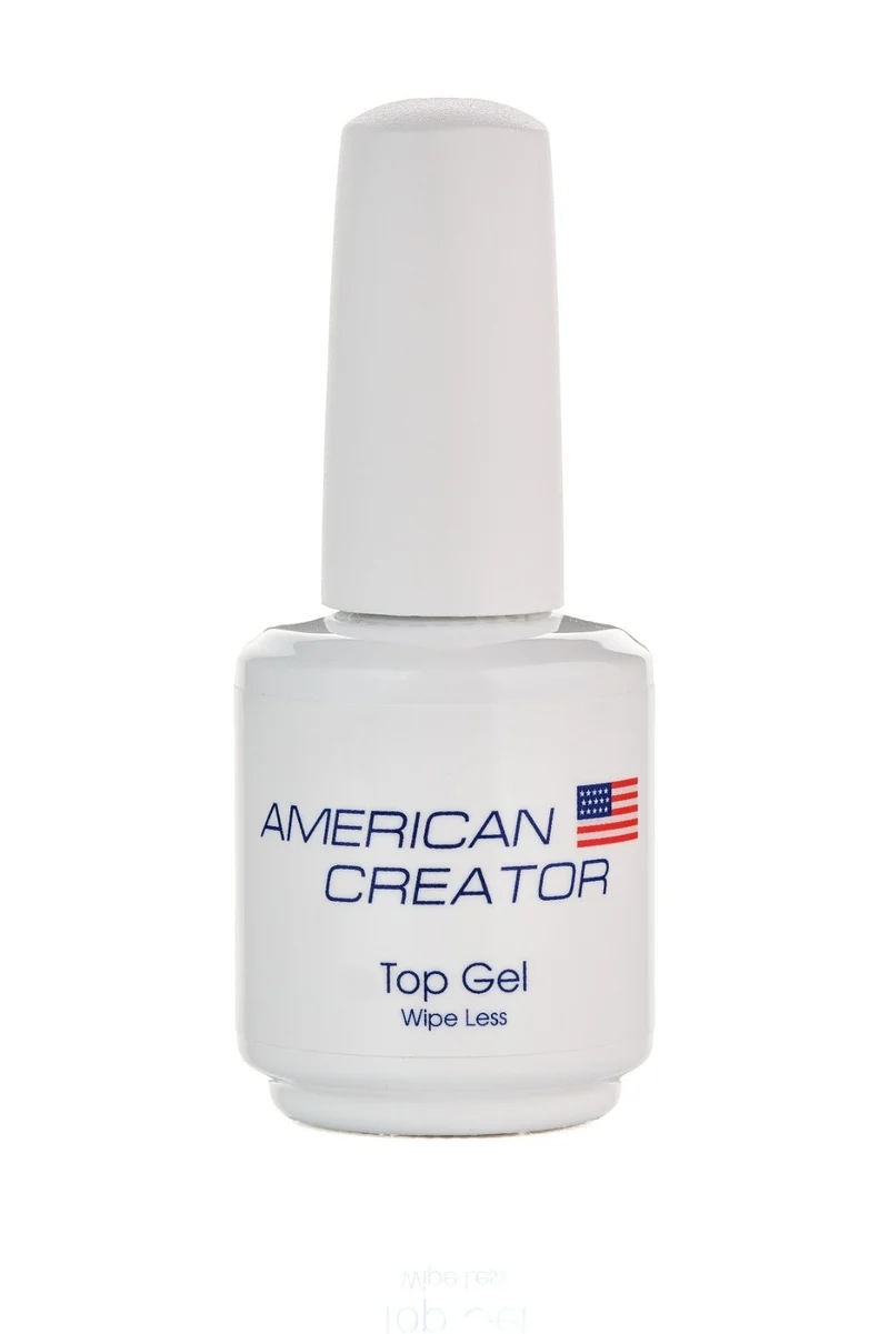 WIPE LESS - TOP GEL (Top coat No Wipe) 15ml AMERICAN CREATOR