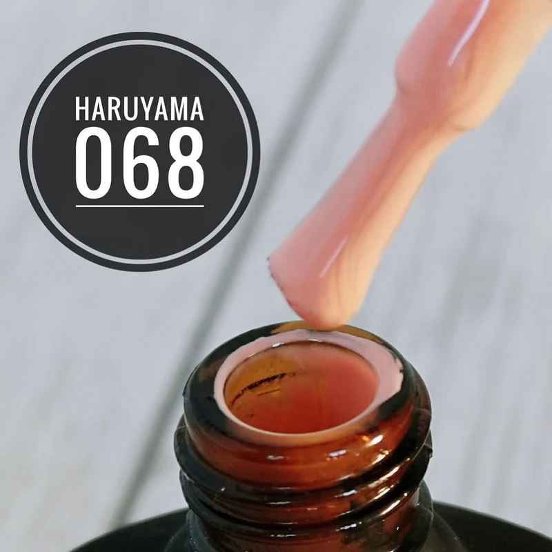 Haruyama Beige orange gel nail polish 068