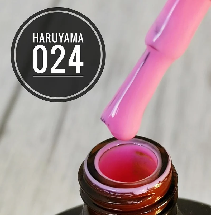 Haruyama Light pink gel nail polish 024