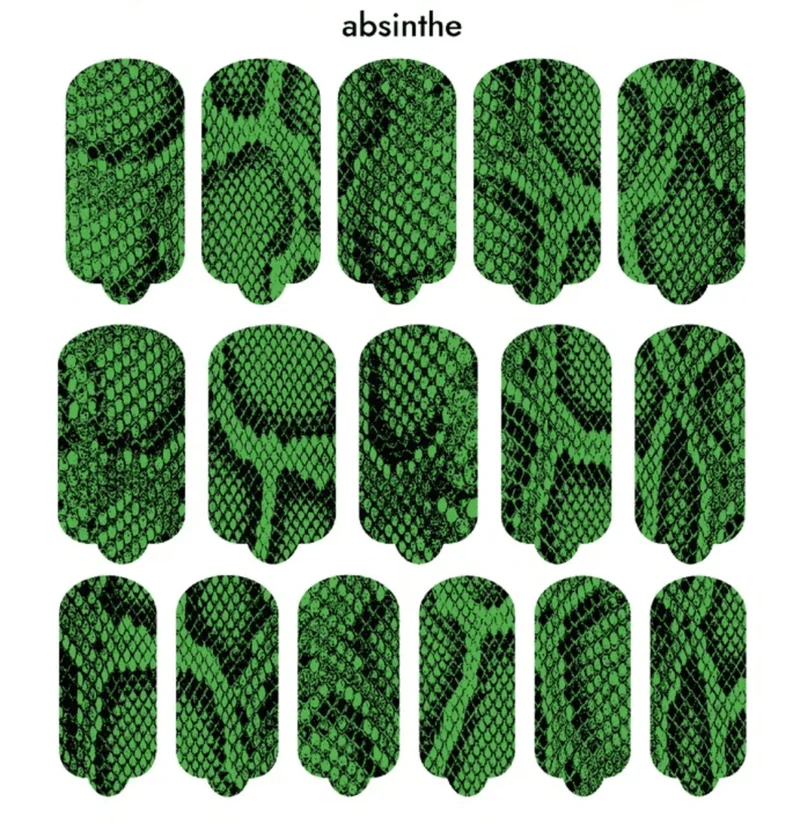 Nagelfolie Absinthe - Nail Wraps by Provocative Nails