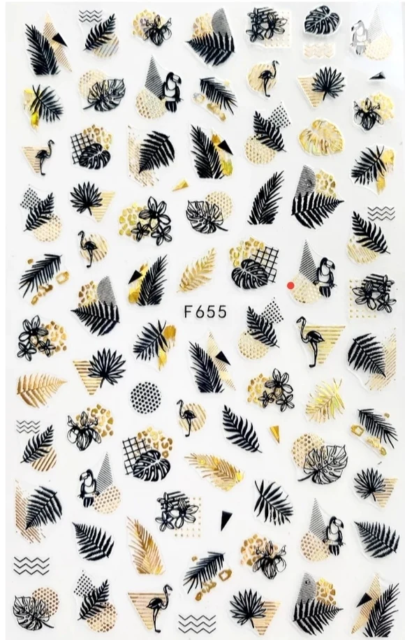Sticker in schwarz-gold