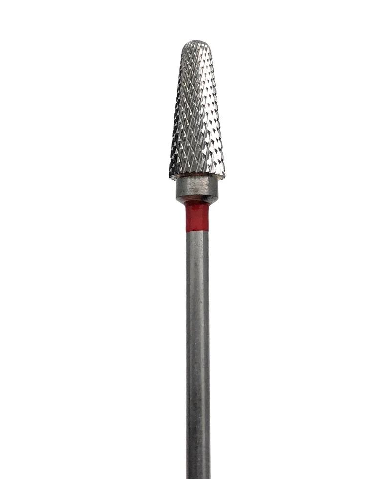 Carbide e-file nail drill bit- cone (corn) double cut, soft grit, Russian manicure nail drill bits for gel nail polish removal