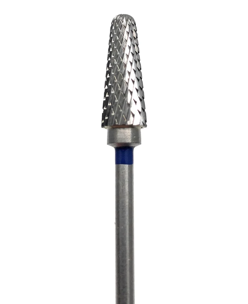 Carbide e-file nail drill bit- cone (corn) double cut, medium grit, Russian electric file bits