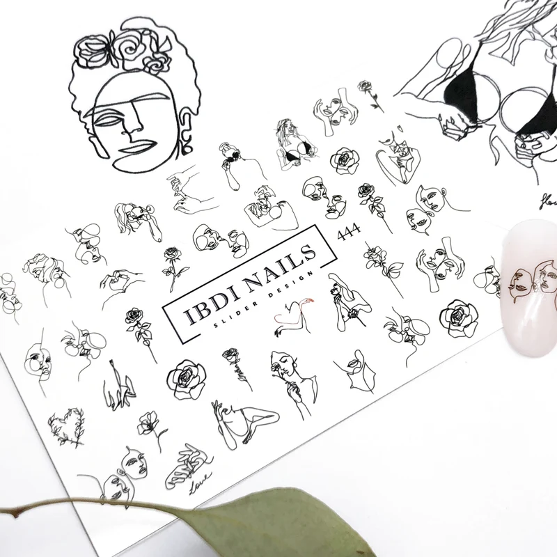 IBDI Lingerie and flowers nail decals / sliders #444