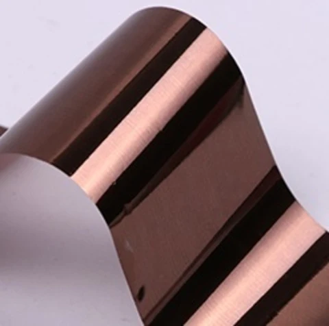 Coffee brown colored foil