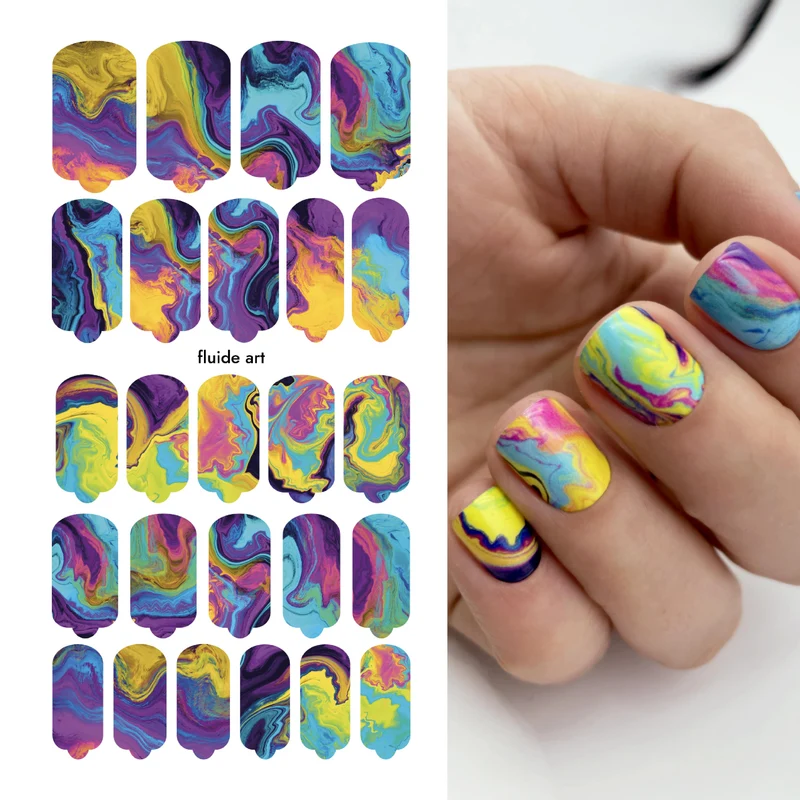 Nagelfolie Fluide art - Nail Wraps by Provocative Nails