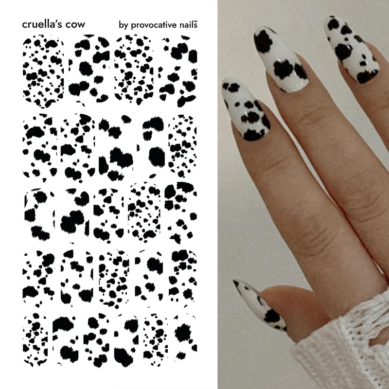 Nagelfolie Cruella's cow - Nail Wraps by Provocative Nails