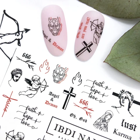 IBDI Angels and Demons nail decals / sliders #463