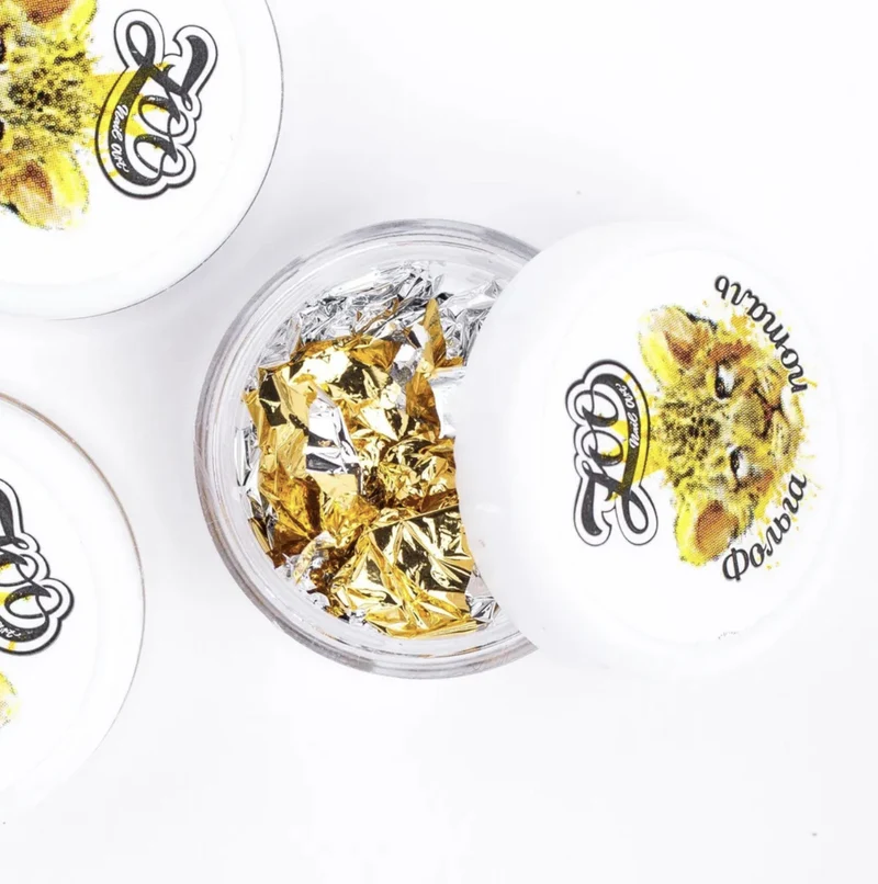GOLD-SILVER - FLAKES ZooNail