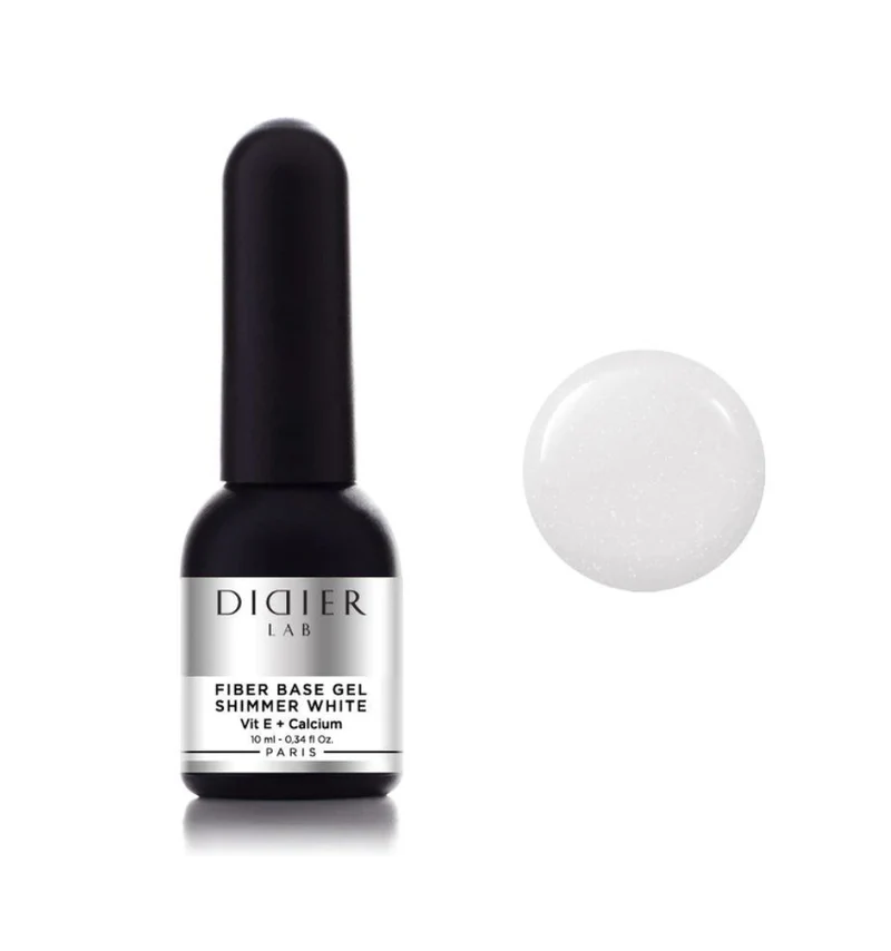 SHIMMER WHITE - FIBER BASE COAT 10 ml DIDIER LAB