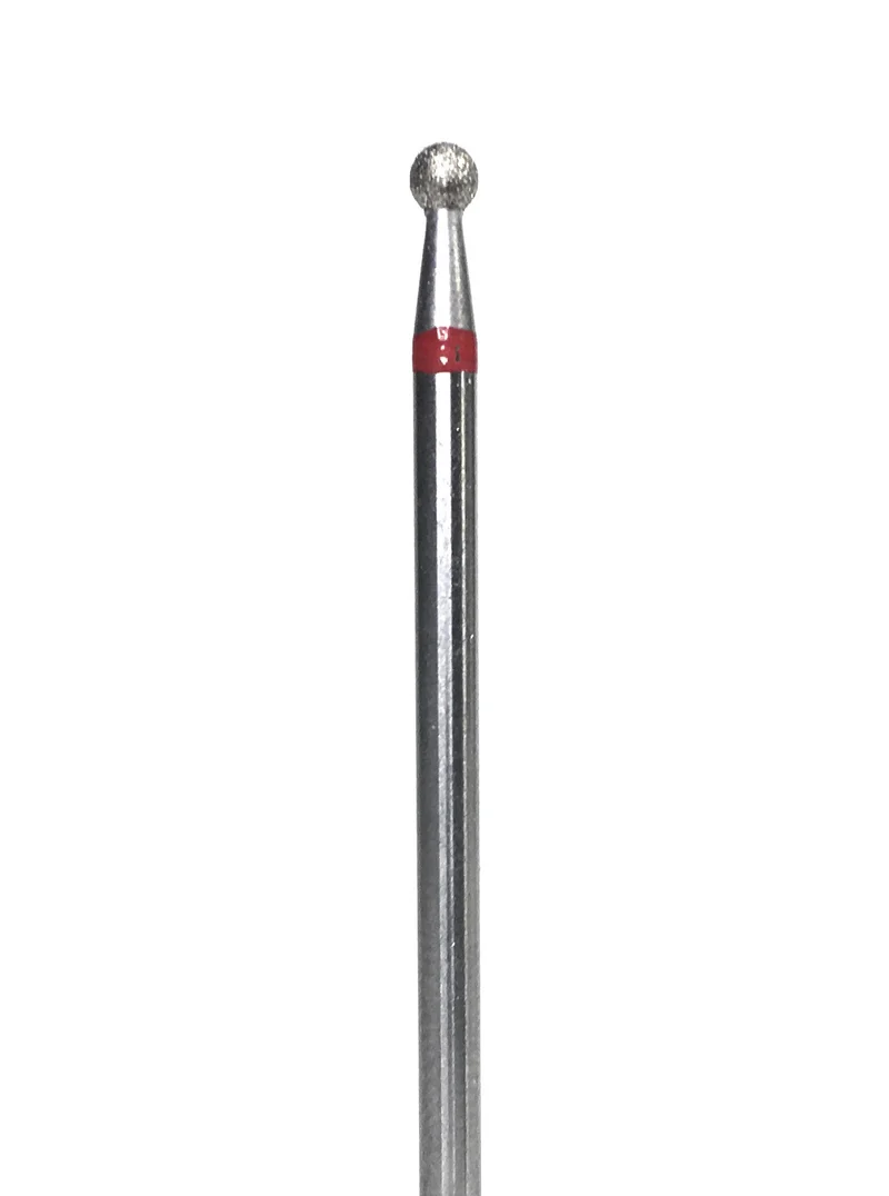 Diamond e-file nail drill bits 2.3mm - ball, soft grit, Russian manicure nail drill bits, non painful cuticle cutter