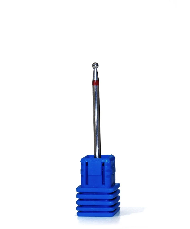 Diamond e-file nail drill bits 2.3mm - ball, soft grit, Russian manicure nail drill bits, non painful cuticle cutter