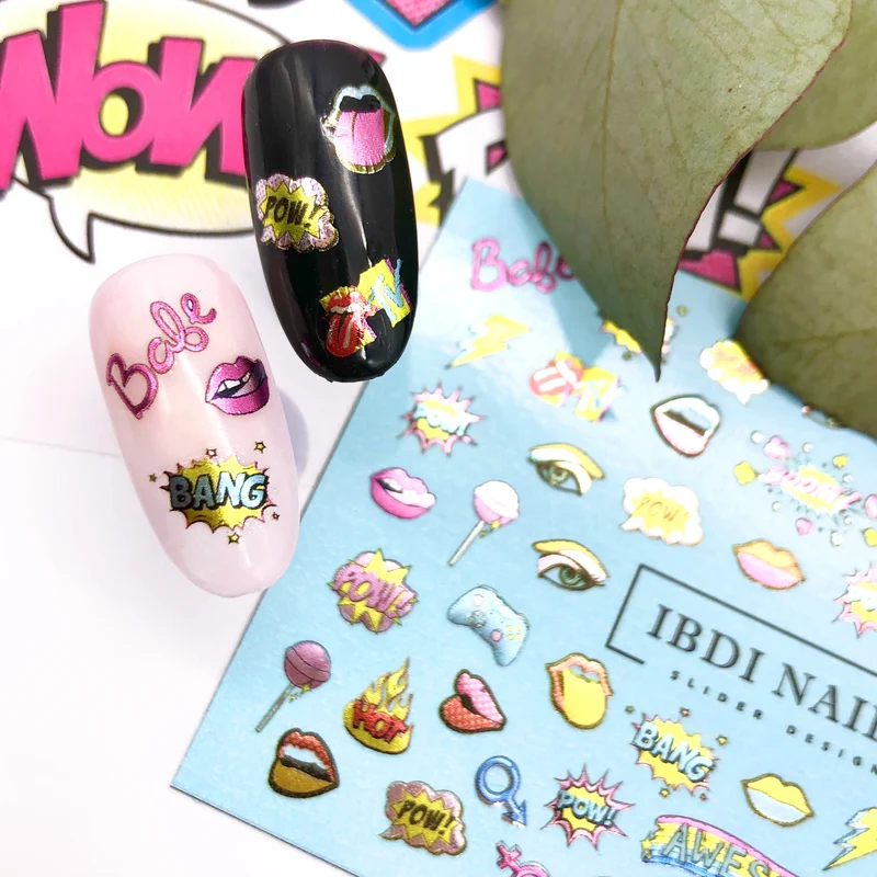 IBDI Cool rock nail decals / sliders #Air foil 2