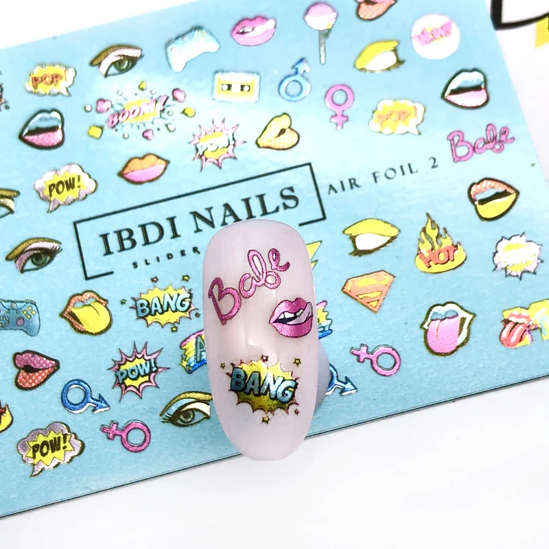 IBDI Cool rock nail decals / sliders #Air foil 2