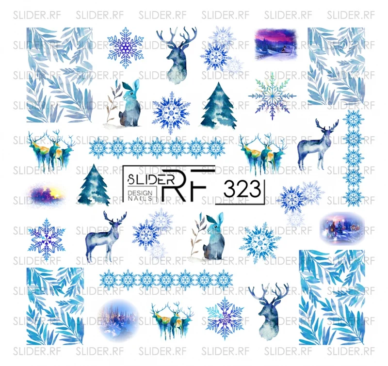 Sticker Design RF323 (Wasserlösliche Aufkleber)