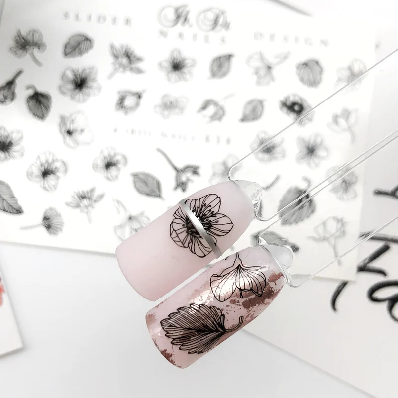 IBDI Flower and nail decals / sliders #434