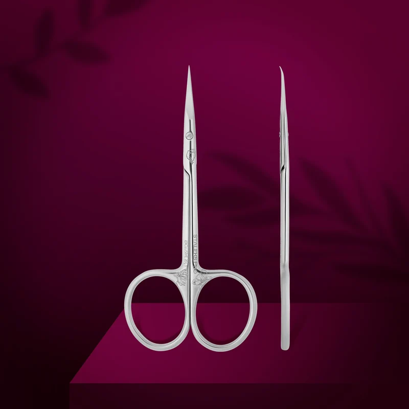 Professionelle Nagelhautschere mit Haken EXCLUSIVE 23 Typ 1 (Magnolia)