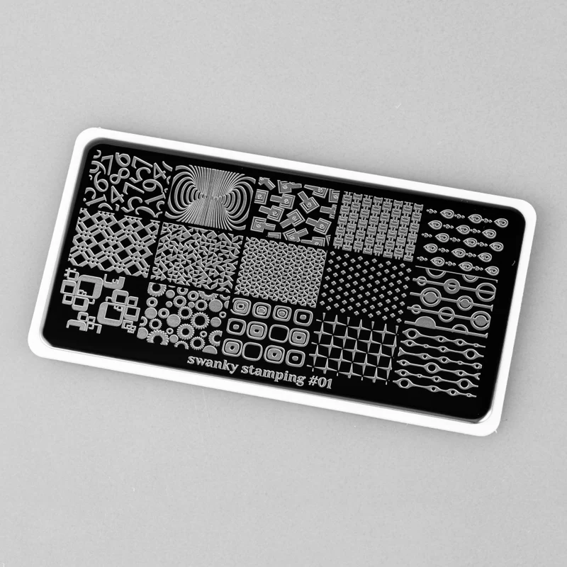Stamping Platte Schablone Nr. 01 von Swanky