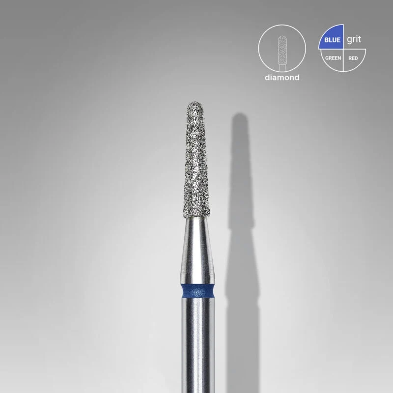 Fräseraufsatz Konus stumpfe Spitze Diamant Bit mittel (blau) in Größen: 1,0mm bis 1,8mm von STALEKS