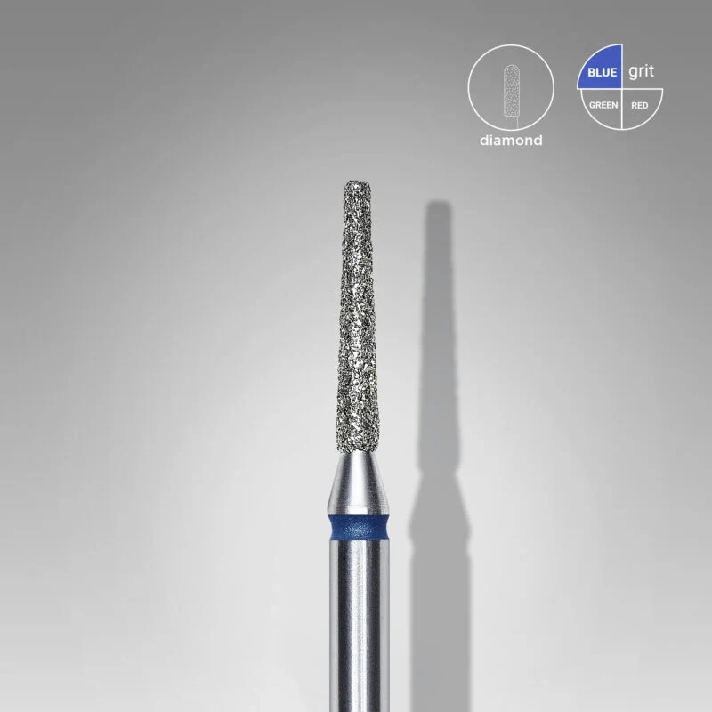 Fräseraufsatz Konus stumpfe Spitze Diamant Bit mittel (blau) in Größen: 1,0mm bis 1,8mm von STALEKS