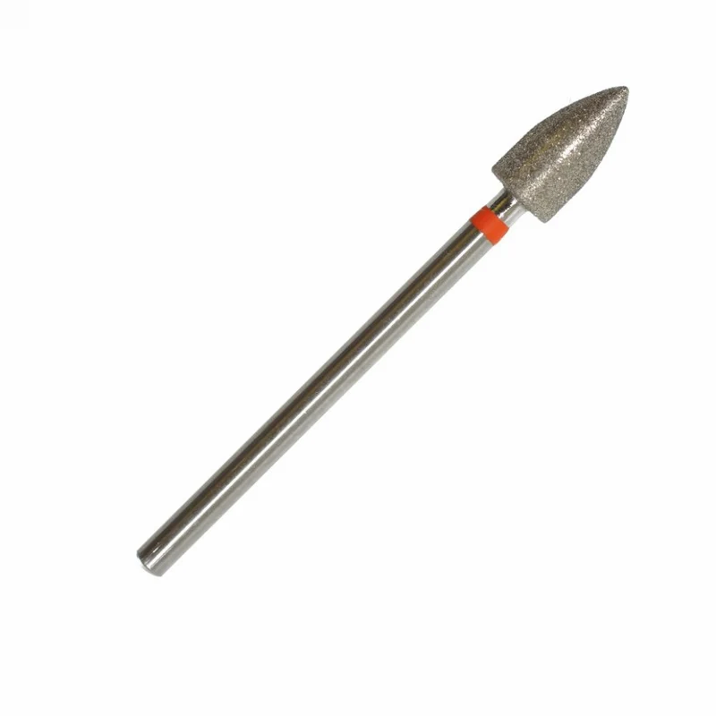 Fräseraufsatz Diamant Bit Flamme fein (rot) in Größen: 1,2 mm bis 5,0 mm von KMIZ