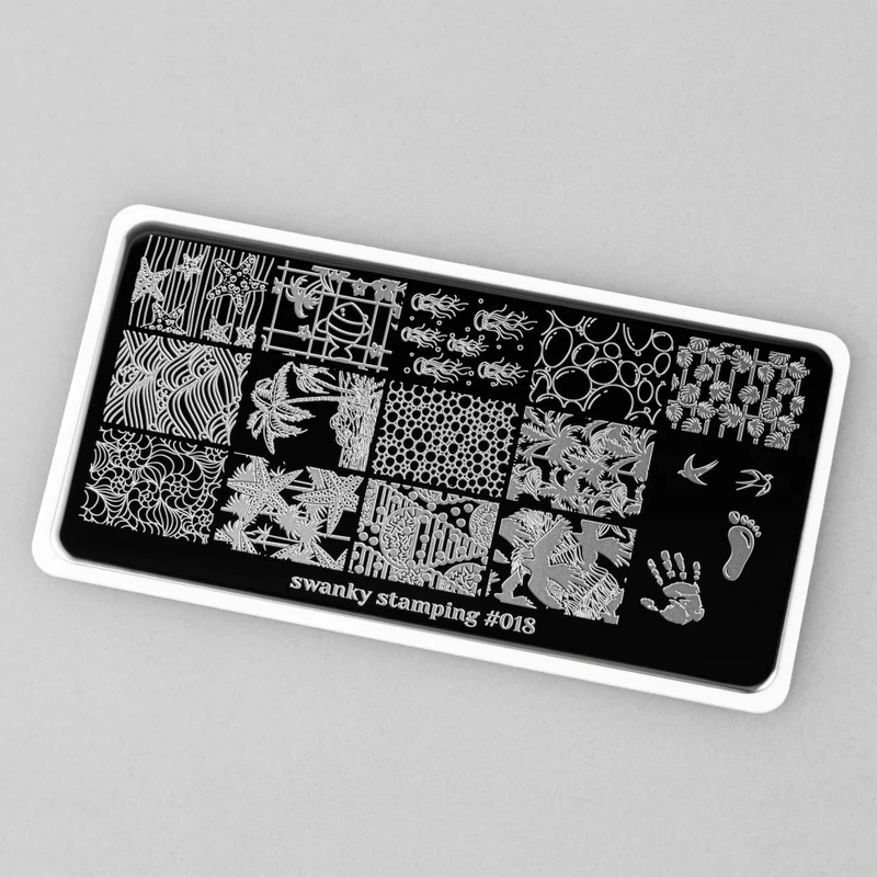 Stamping Platte Schablone Nr. 018 von Swanky