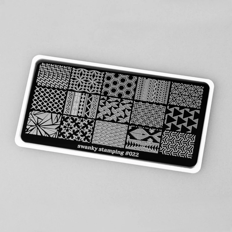 Stamping Platte Schablone Nr. 022 von Swanky