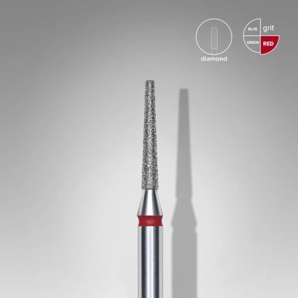 Fräseraufsatz Konus stumpfe Spitze Diamant Bit fein (rot) in Größen: 1,0mm bis 1,8mm von STALEKS
