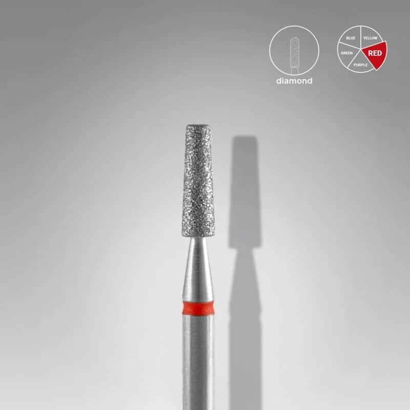 Fräseraufsatz Konus stumpfe Spitze Diamant Bit fein (rot) in Größen: 1,0mm bis 1,8mm von STALEKS
