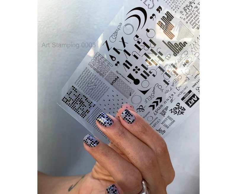 0003 by Davydova Matte stamping schablone + design blatt ART STAMPING
