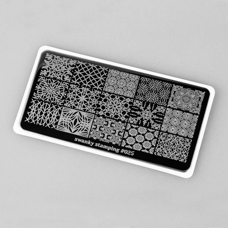 Stamping Platte Schablone Nr. 025 von Swanky