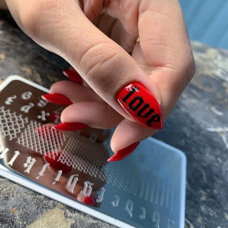 Stamping Platte Schablone Nr. 044 von Swanky
